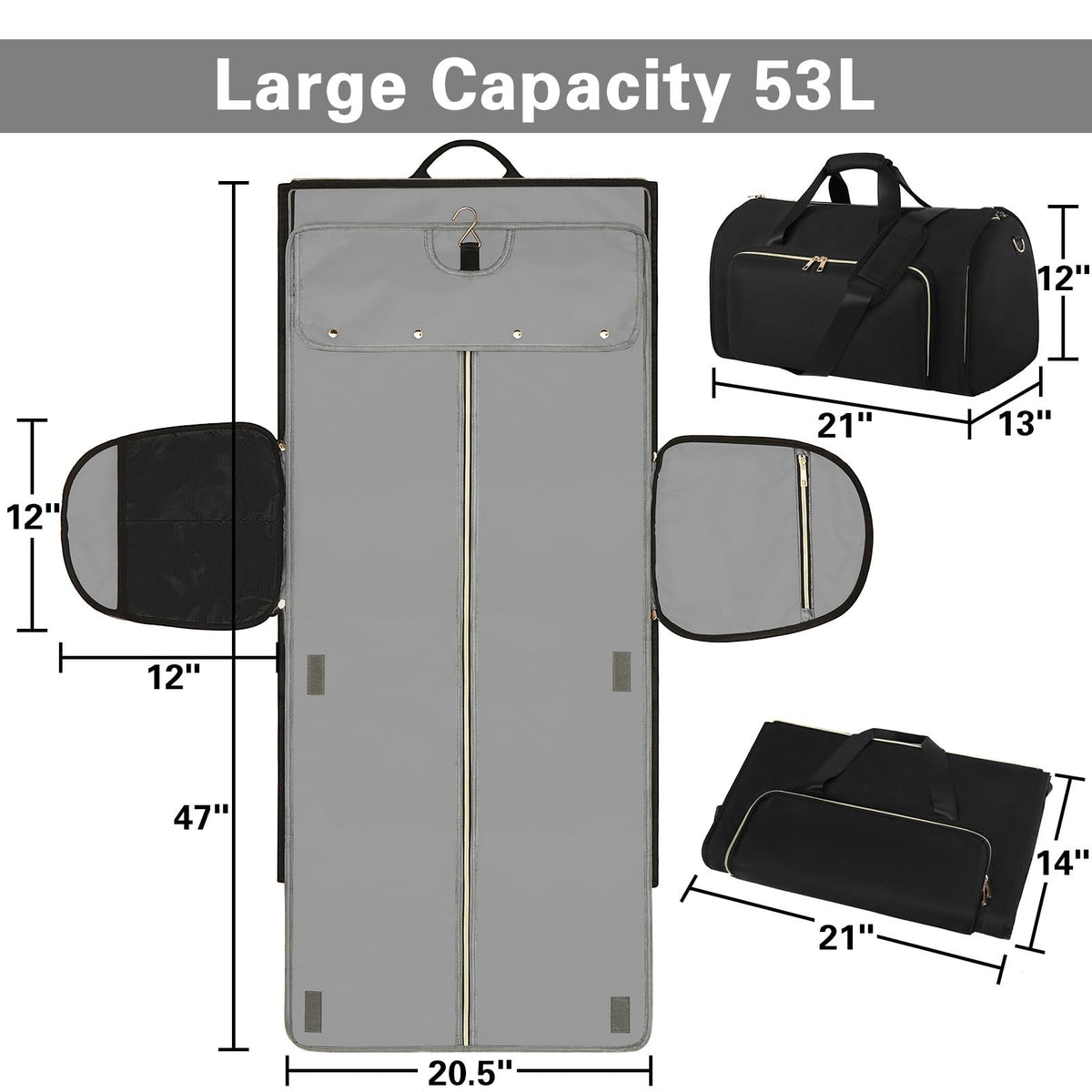 Professionelle Bekleidungs Reisetasche Brehn