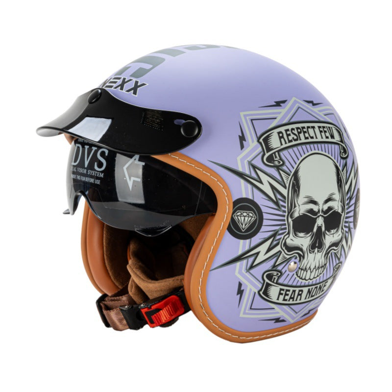 Klassischer offener Motorradhelm Brehn