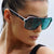 Damen oversized Sonnenbrille mit breitem Rahmen Brehn