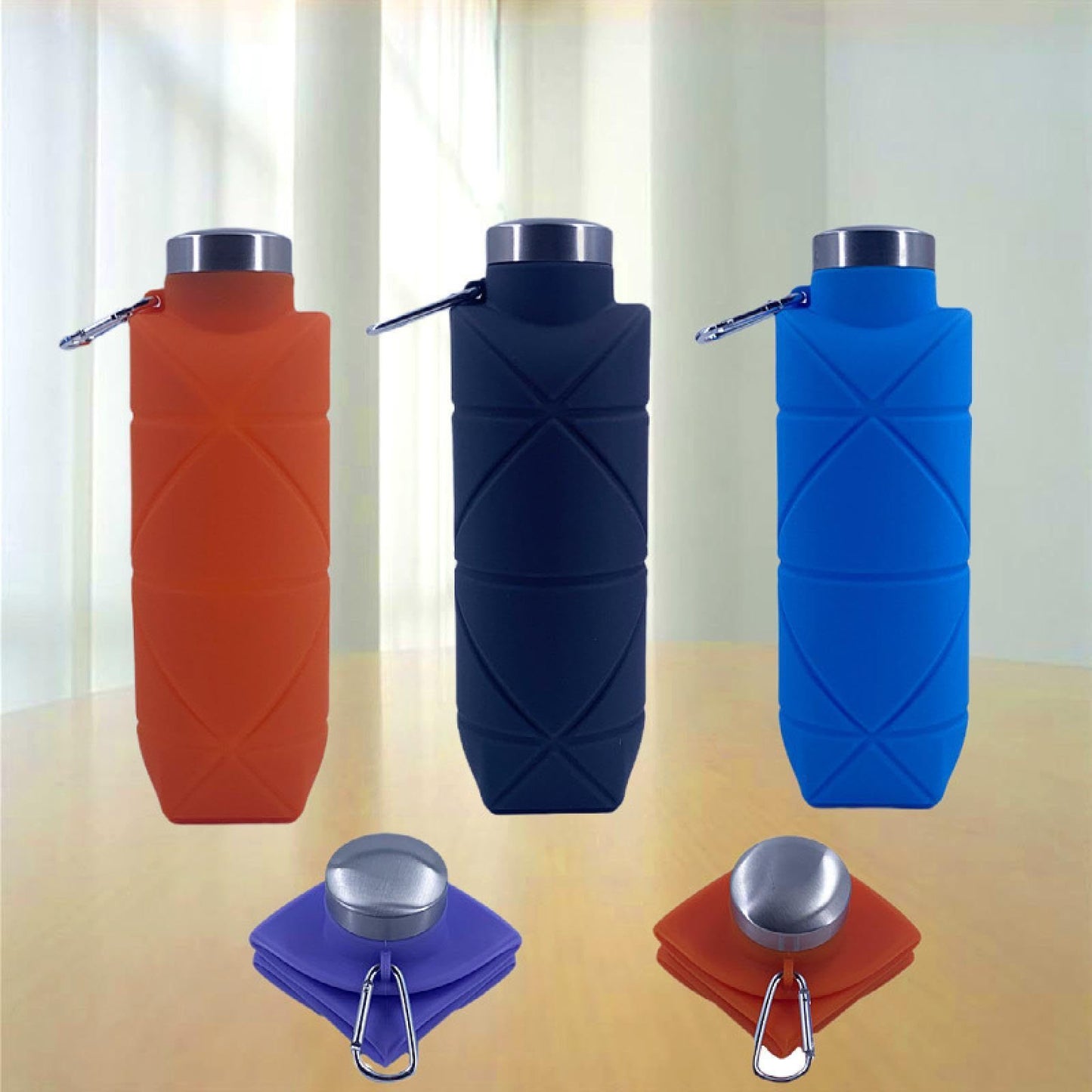 Damen faltbare Silikon Trinkflasche Brehn