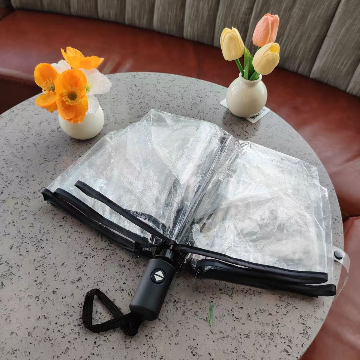 Damen Transparenter Regen-Schirm Brehn
