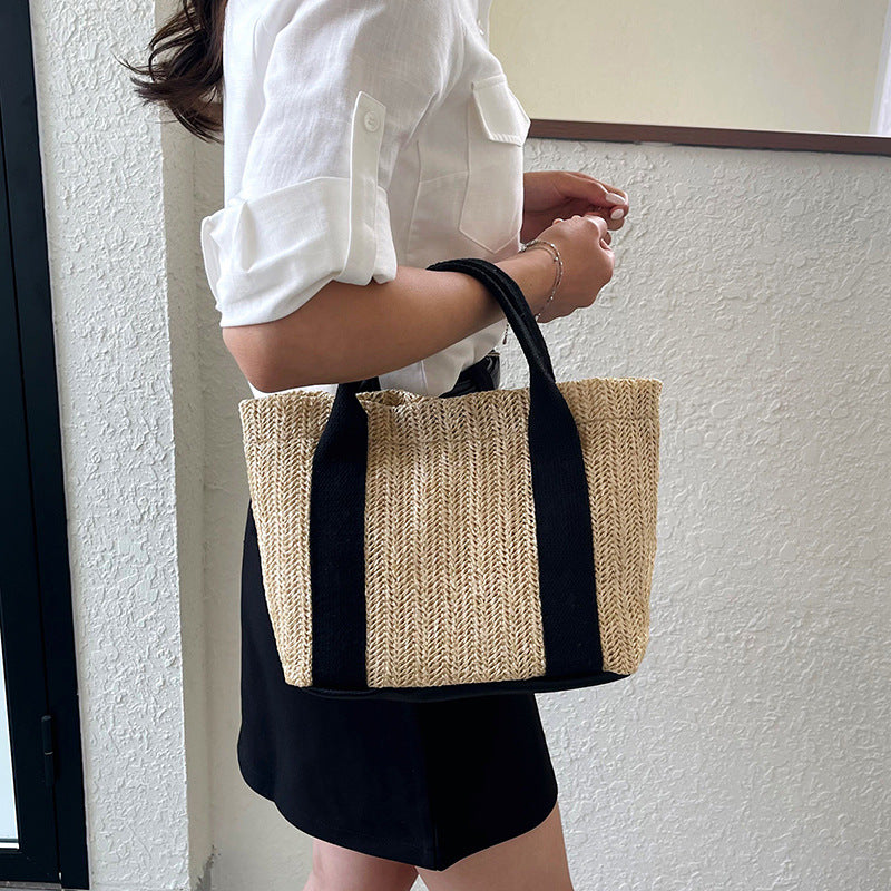 WoEco-Freundliche Strohtasche Strand Brehn
