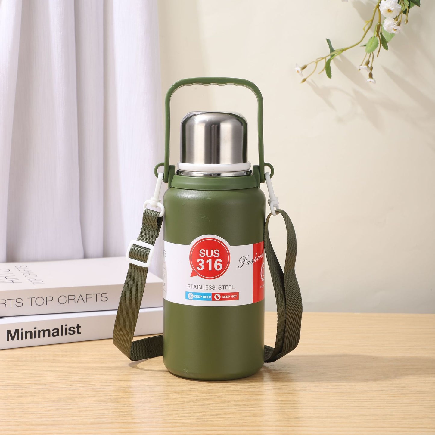 Herren isolierte Edelstahl-Thermoskanne Brehn