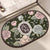 Oval Floral Badematte Brehn