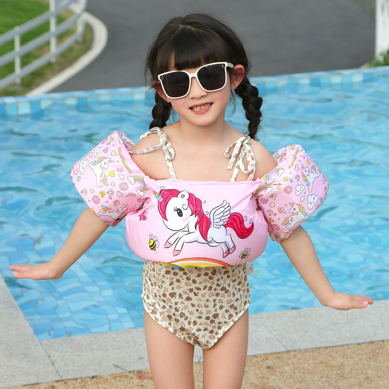 Damen Aufblasbare Schwimmhilfe mit farbigem Flamingo-Design Brehn