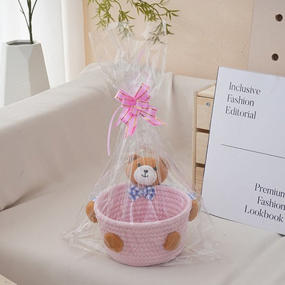 Kuscheliger Aufbewahrungskorb mit Bärenmotiv Brehn