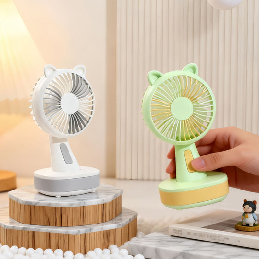 Damen Tragbarer Tischventilator mit kreativen Tierohren Brehn