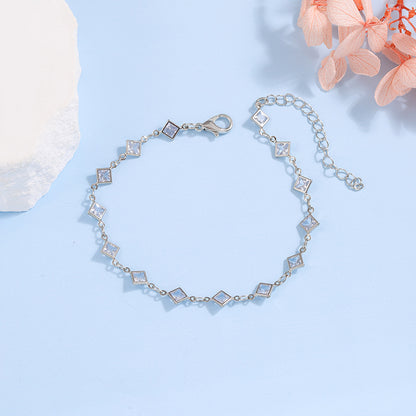 Elegante Glas-Ketten-Armband Brehn
