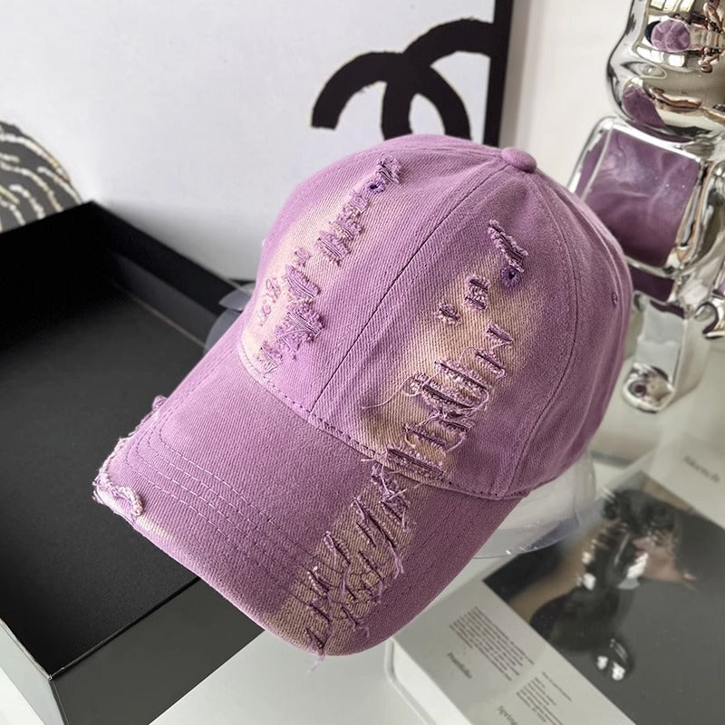 Unisex Abgetragenes Denim-Basecap Brehn
