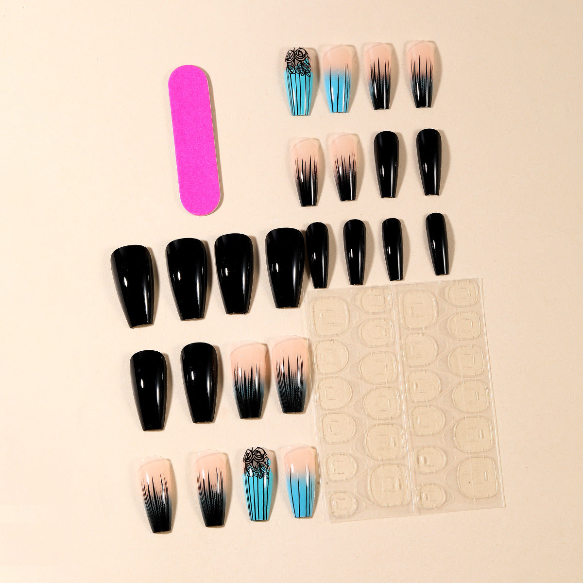Ombre Gradient Acryl Nagel Kunst Brehn