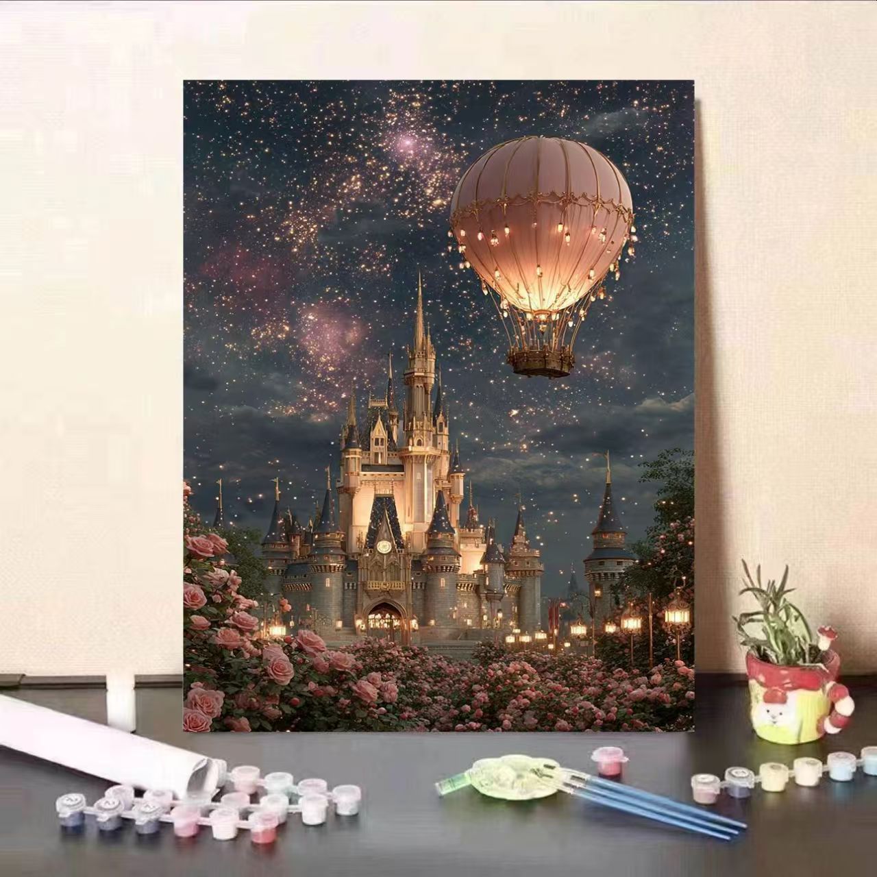 Fantasy Castle Malen nach Zahlen Leinwandset Brehn