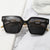 Damen modische quadratische Sonnenbrille mit luxuriösen Akzenten Brehn