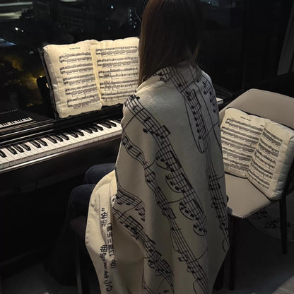 Gemütliche musikthemen fleece-decke