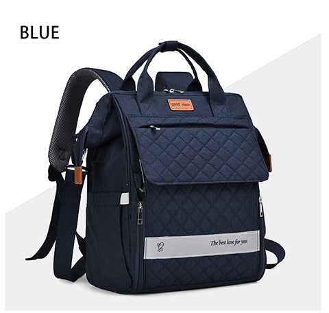 Gep quilteter Multifunktions-Rucksack Brehn