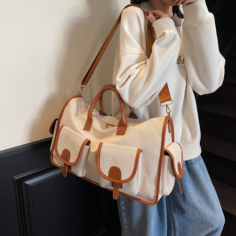 Elegante Freizeit-Duffel-Tasche Mit Mehreren Fächern Brehn