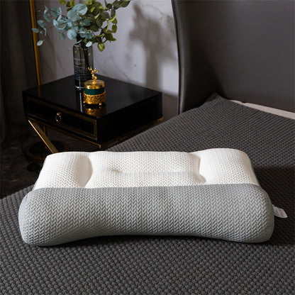 Ergonomisches Nackenstützkissen-Set mit viskoelastischer Konturform und Stützwalze