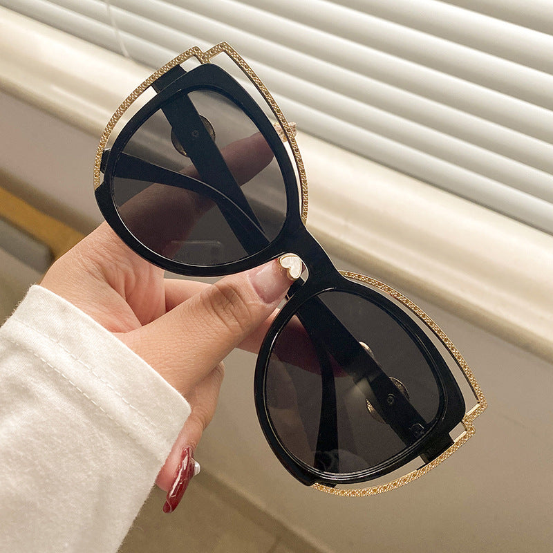 Damen Cat-Eye Sonnenbrille mit funkelndem Detail Brehn