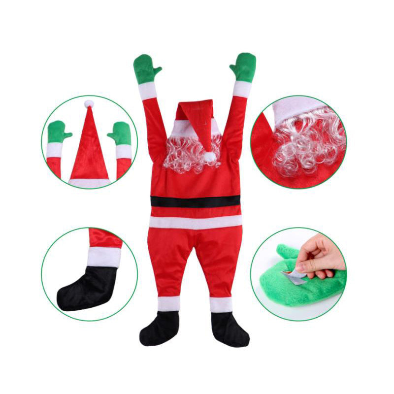 Aufblasbares Weihnachtsmann Kostüm