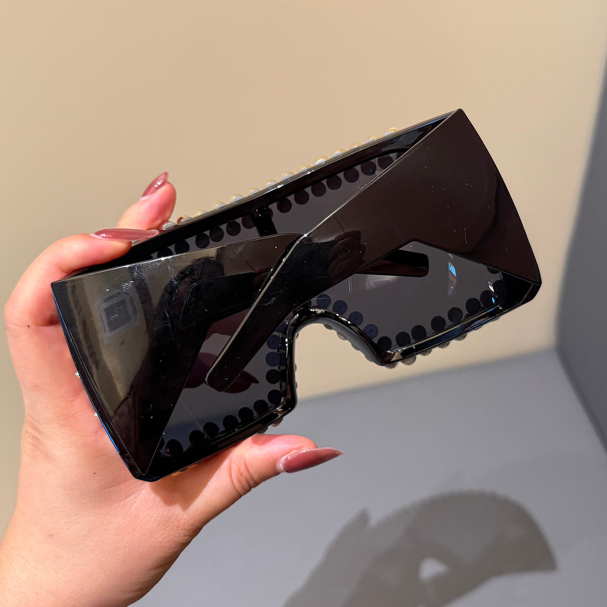 Damen modische Skibrille mit glamourösem Strassbesatz Brehn