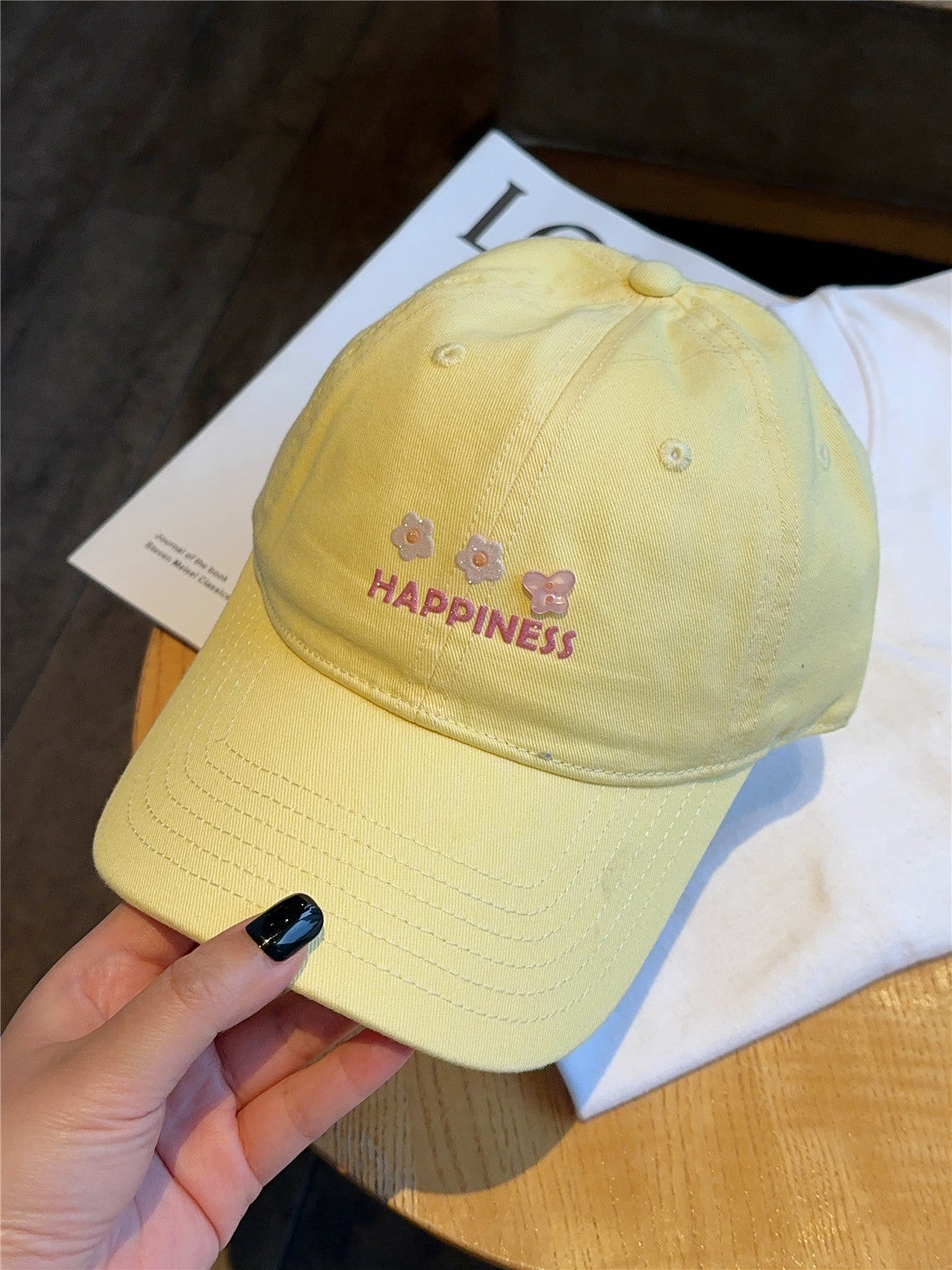Damen Bestickte Happiness Baseballkappe Brehn