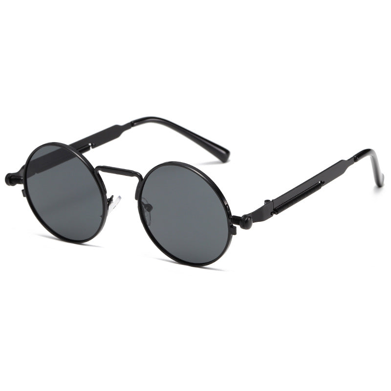 Damen Modische runde Sonnenbrille mit präzisem Metallrahmen Brehn