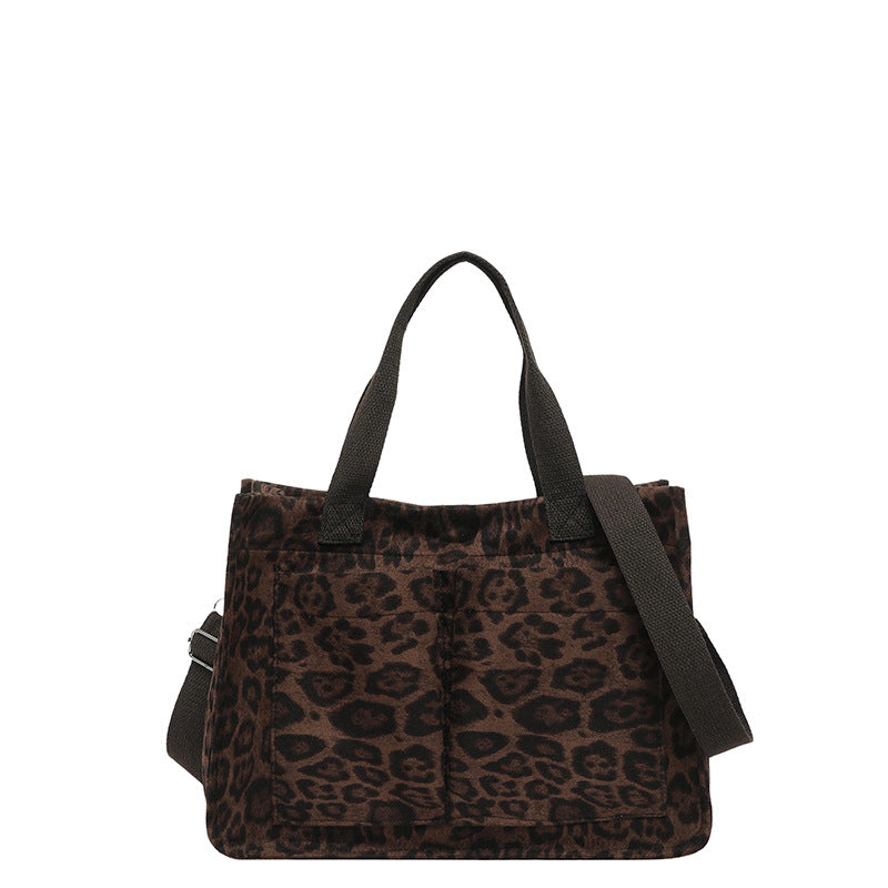 WoChic Leopardenmuster Utility Tragetasche Brehn