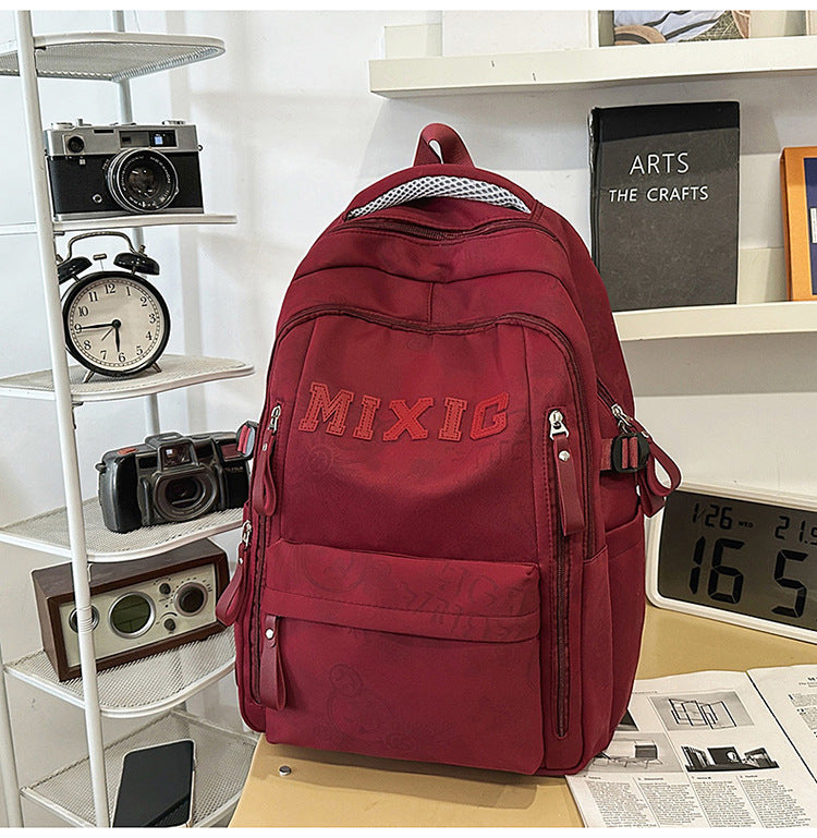 Grafikdruck Mehrfach-Taschen Schul-Rucksack
