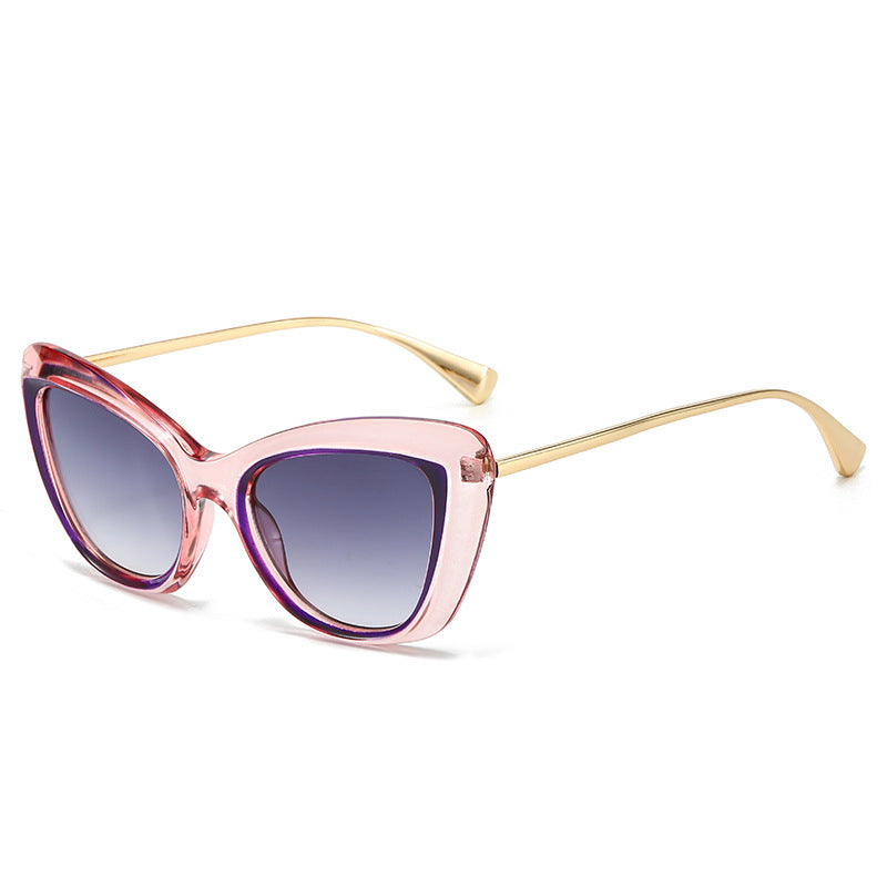 Damen Cat-Eye Sonnenbrille mit elegantem Metallrahmen Brehn