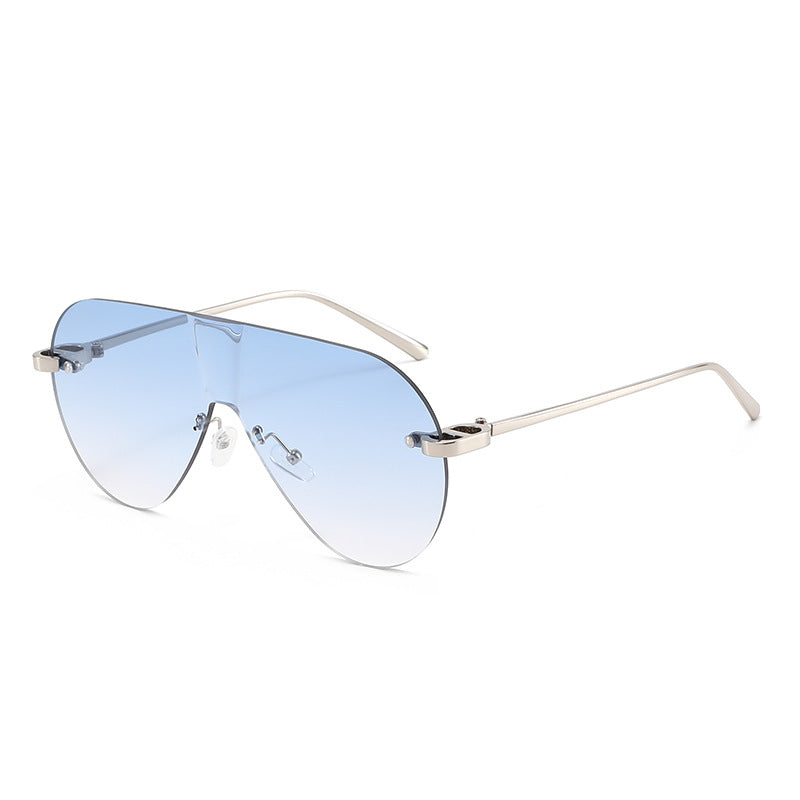 Damen Oversized Sonnenbrille im modernen Aviator-Stil Brehn