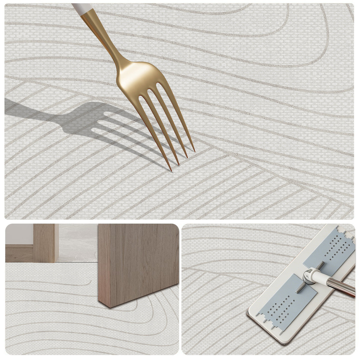 Geometrisch gemusterte Badematte Brehn