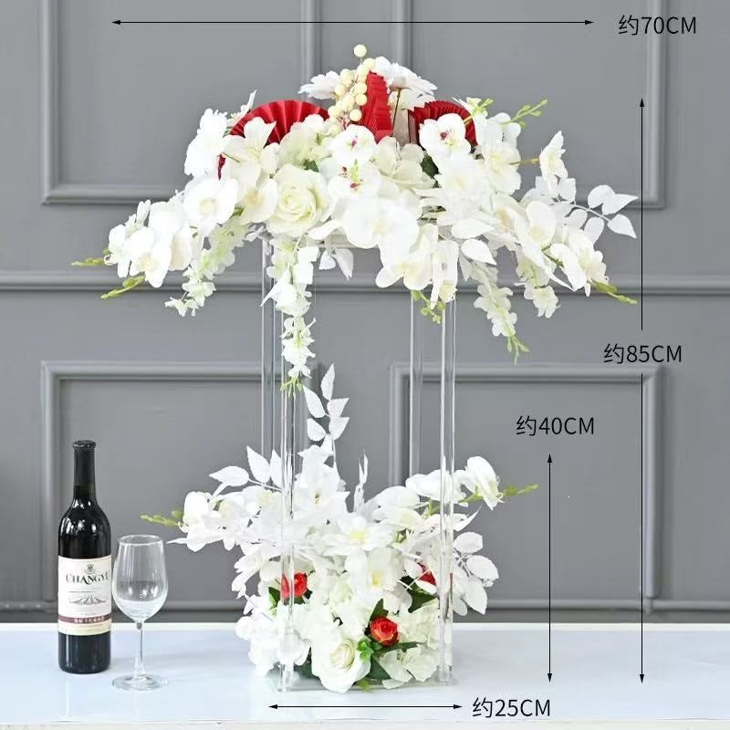 Elegante Blumenzentrale Vase