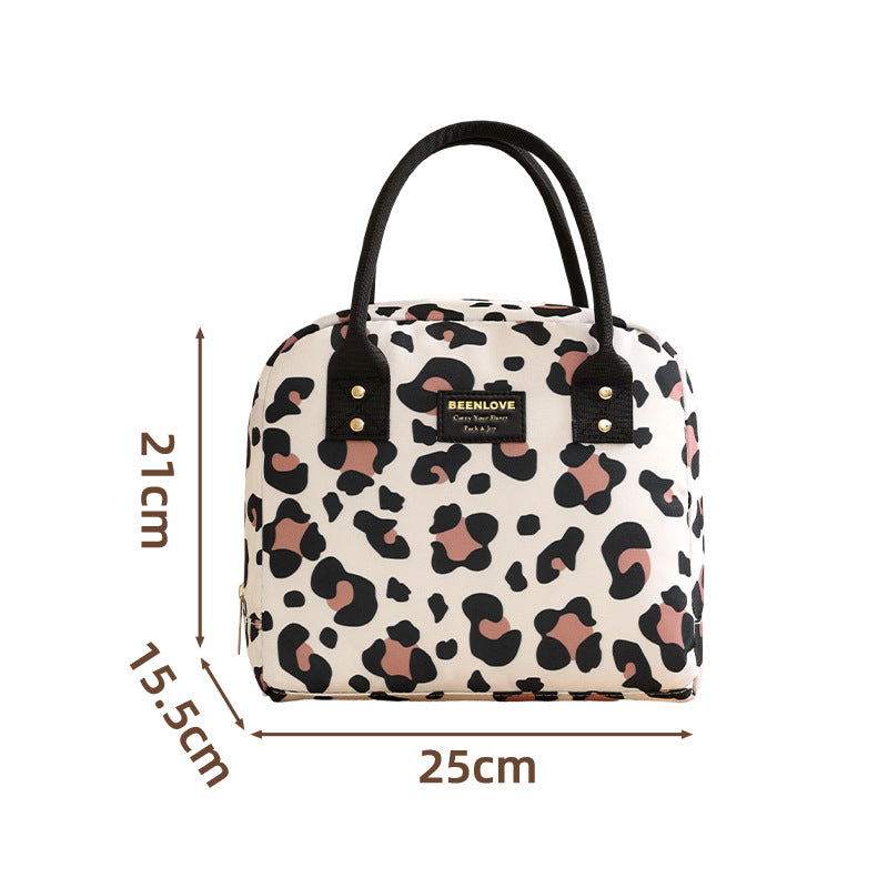 Isolierte Leopard Druck Mittagstasche Brehn