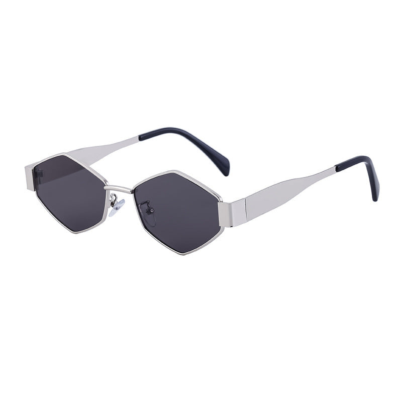Damen geometrische Sonnenbrille mit modernem Rahmen Brehn