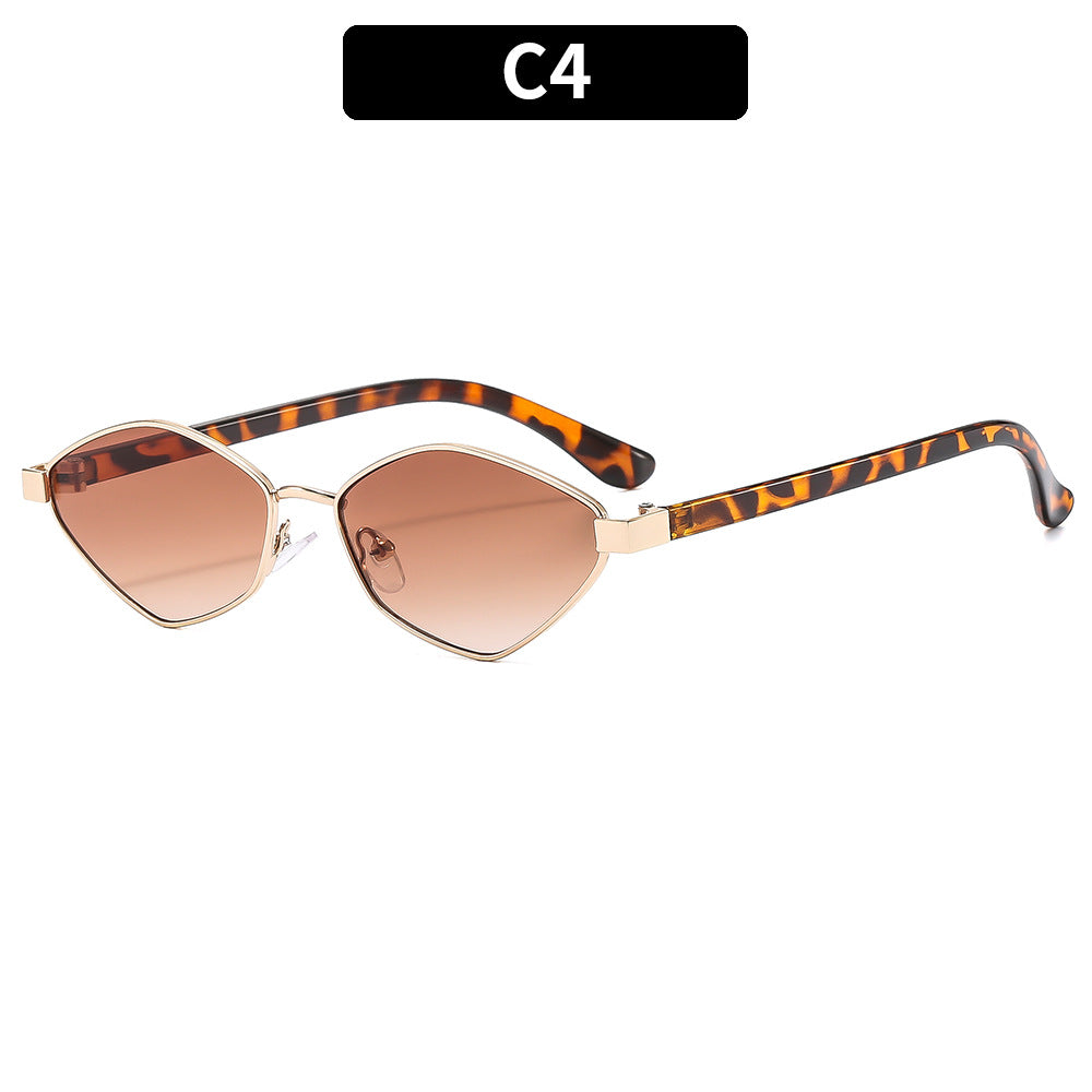 Stilvolle geo-förmige Sonnenbrille
