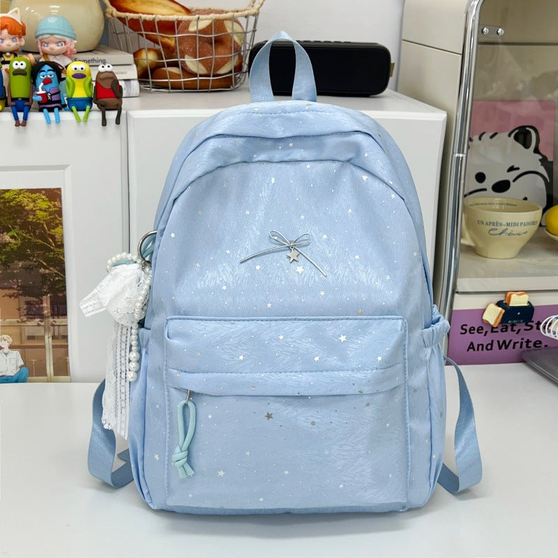 Stilvoller Funkelnder mit Schleife verzierter Rucksack Brehn