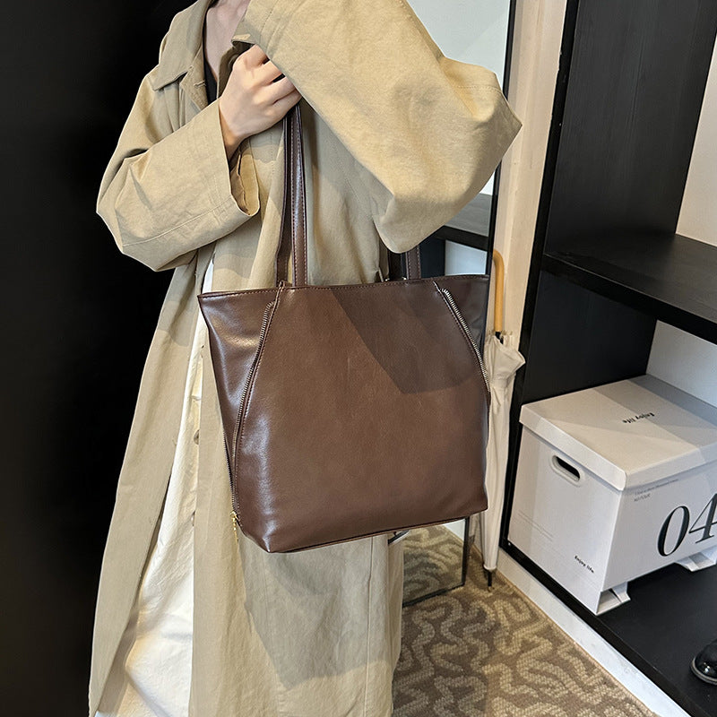 Elegante Kunstleder Einkauftasche Brehn