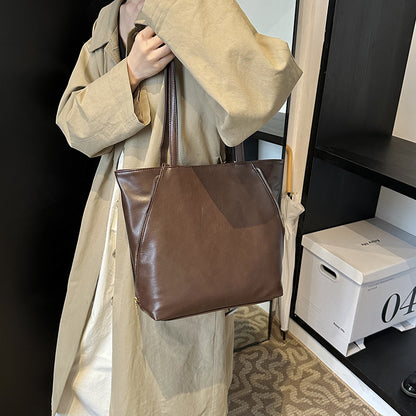 Elegante Kunstleder Einkauftasche Brehn
