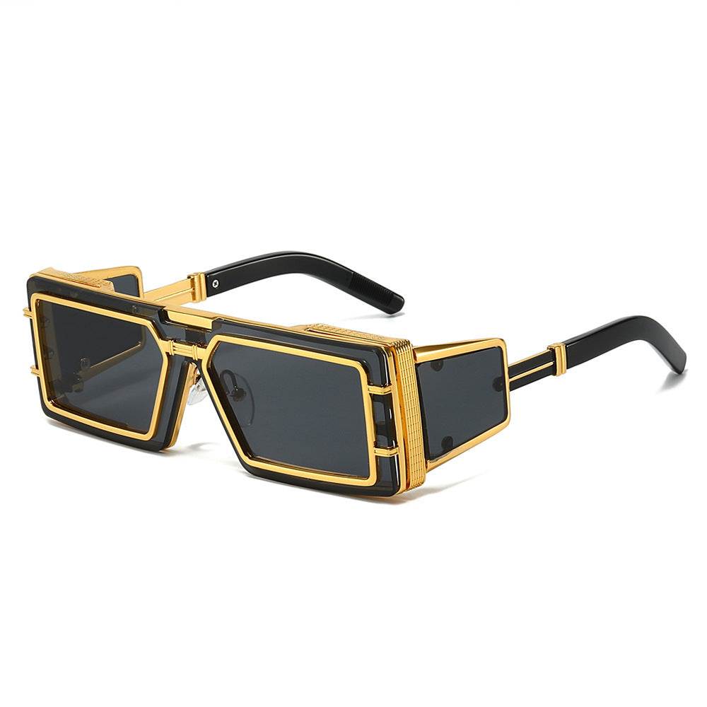 Damen Modische Designer-Sonnenbrille mit großzügigem Rahmen und stilvollem Akzent Brehn