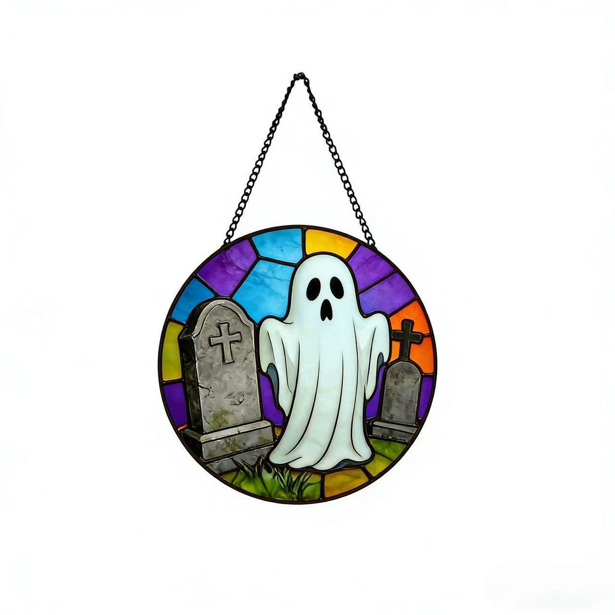 Dekorative Totenkopf Buntglas Wandkunst Brehn
