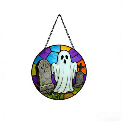 Dekorative Totenkopf Buntglas Wandkunst Brehn