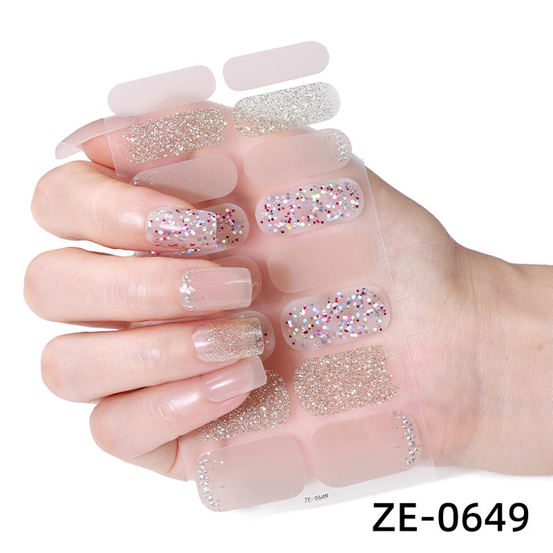 Florale Nagelkunst Aufkleber