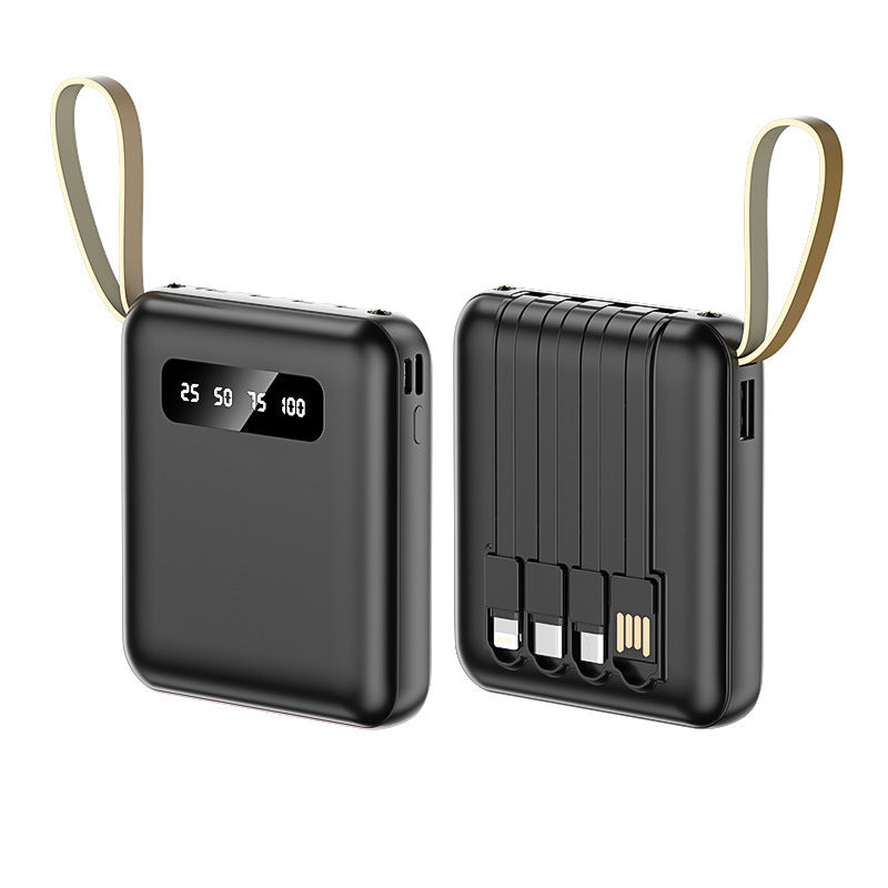 Multifunktionale Powerbank mit Integriertem Kabelsystem Brehn