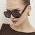 Damen trendige oversized Sonnenbrille im modernen Schildkrötenmuster Brehn