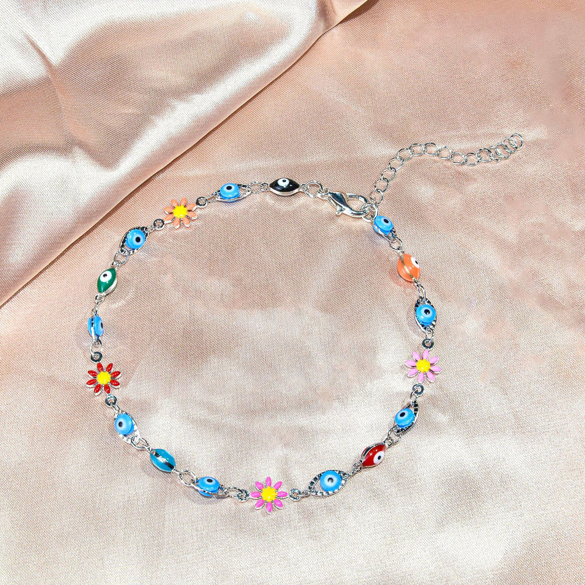 Farbenfrohes bösen Blick Charm Armband Brehn 1788164354