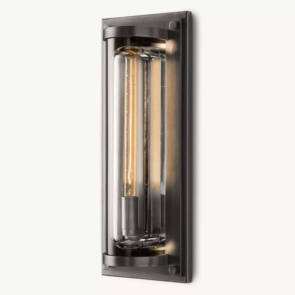 Moderne Glasröhren-Wandlampe