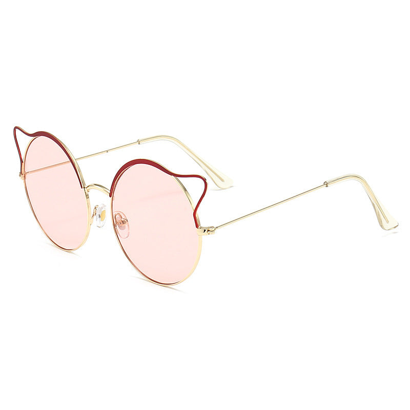 Modische Cat-Eye Sonnenbrille mit Verspiegelten Gläsern Brehn