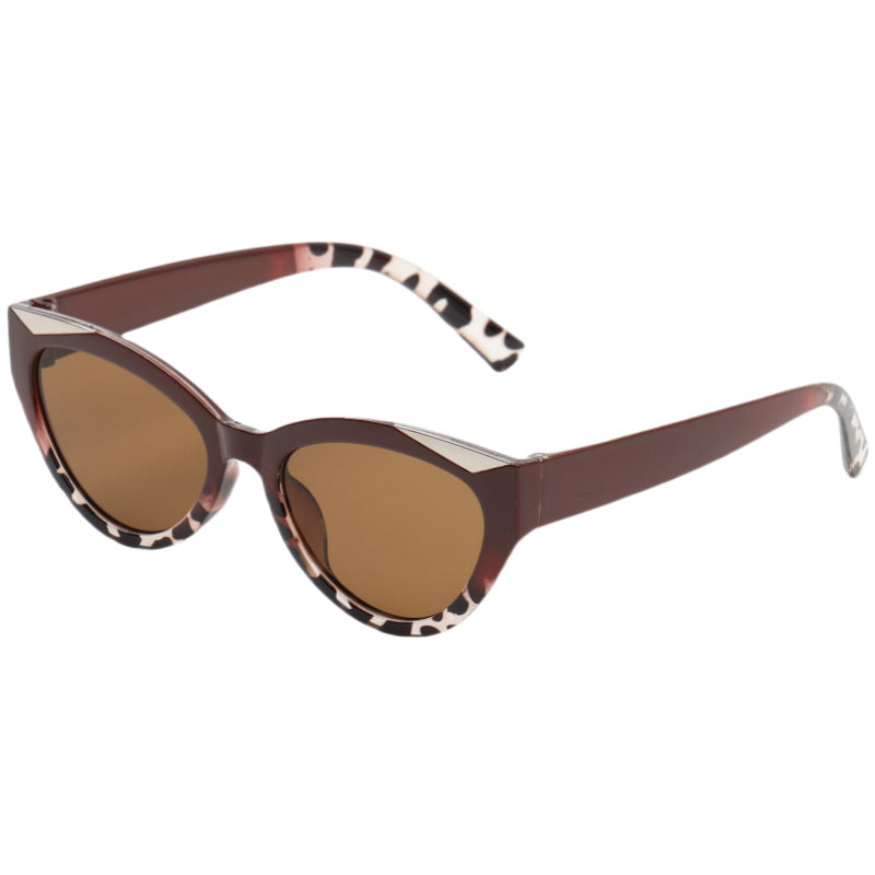 Damen elegante Cat-Eye Sonnenbrille mit luxuriösem Details Brehn