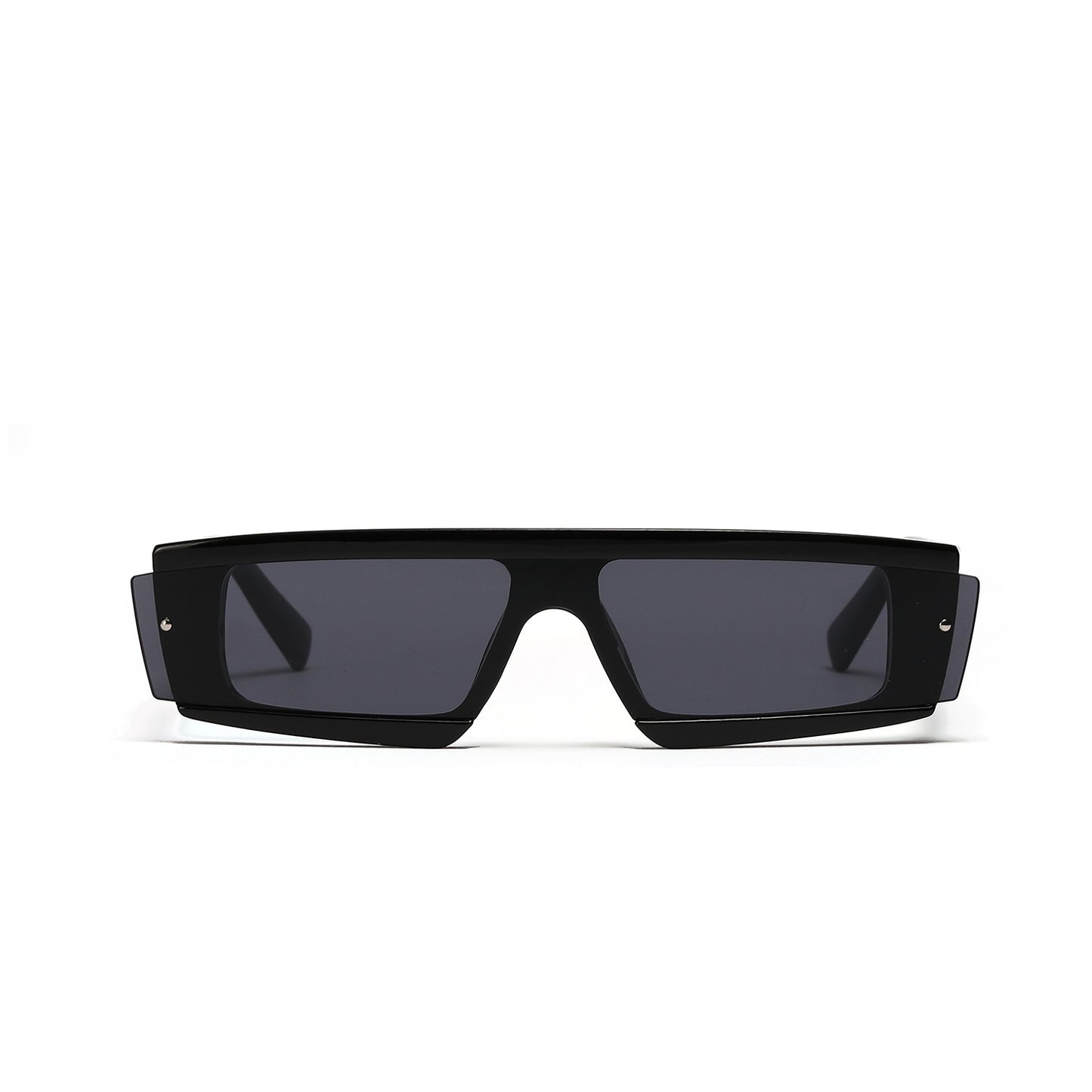 Damen oversized rechteckige Sonnenbrille mit modischem Schildpatt-Design Brehn