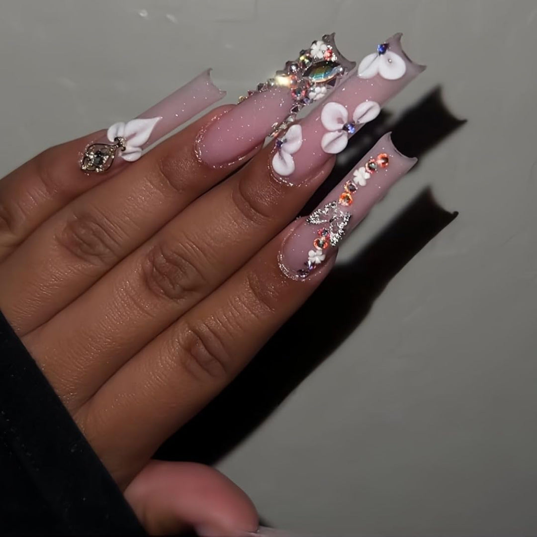 Blumen Decorative Press-On Nagelverlängerungen Brehn