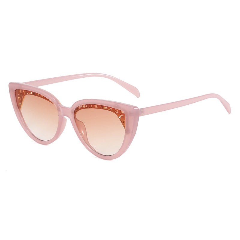 Damen glamouröse Katzenaugen Sonnenbrille Brehn